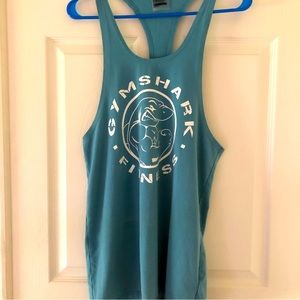 Gymshark Men Blue Athletic Stringer Tank